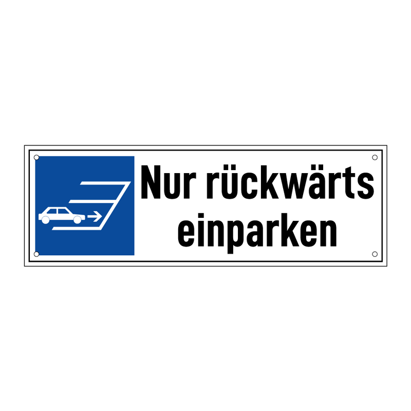 Nur rückwärts einparken