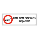 Bitte nicht rückwärts einparken!