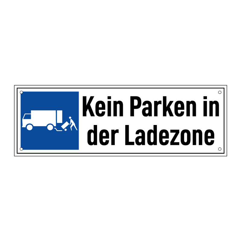 Kein Parken in der Ladezone