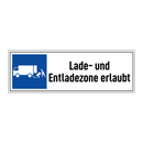 Lade- und Entladezone erlaubt