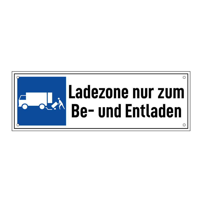 Ladezone nur zum Be- und Entladen