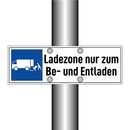 Ladezone nur zum Be- und Entladen