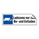 Ladezone nur zum Be- und Entladen