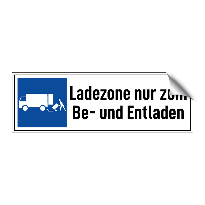 Ladezone nur zum Be- und Entladen