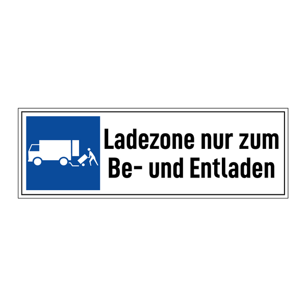 Ladezone nur zum Be- und Entladen