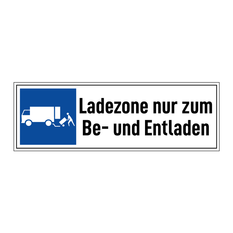 Ladezone nur zum Be- und Entladen