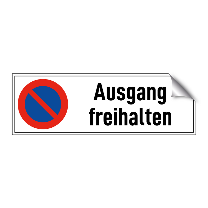 Ausgang freihalten