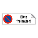 Bitte freihalten!