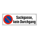 Sackgasse, kein Durchgang