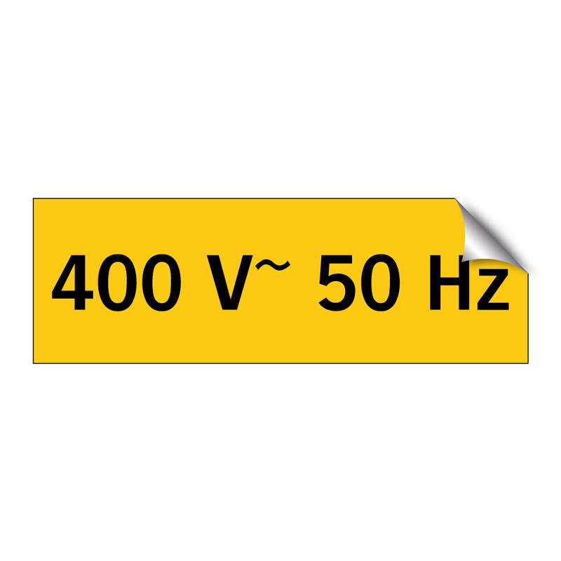 400 V~ 50 Hz