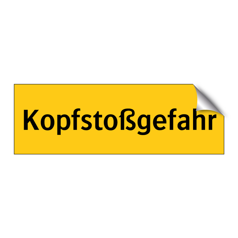 Kopfstoßgefahr