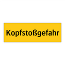 Kopfstoßgefahr