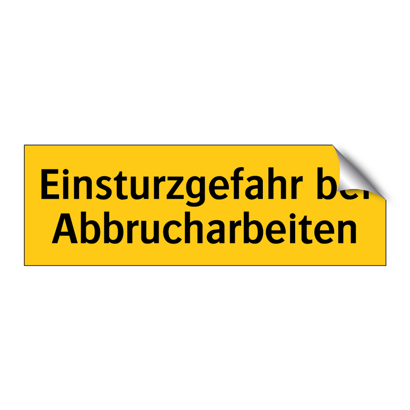 Einsturzgefahr bei Abbrucharbeiten