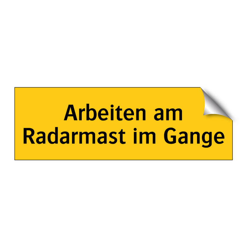 Arbeiten am Radarmast im Gange
