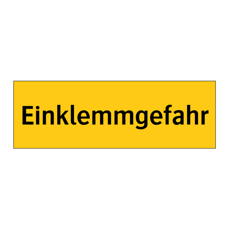 Einklemmgefahr