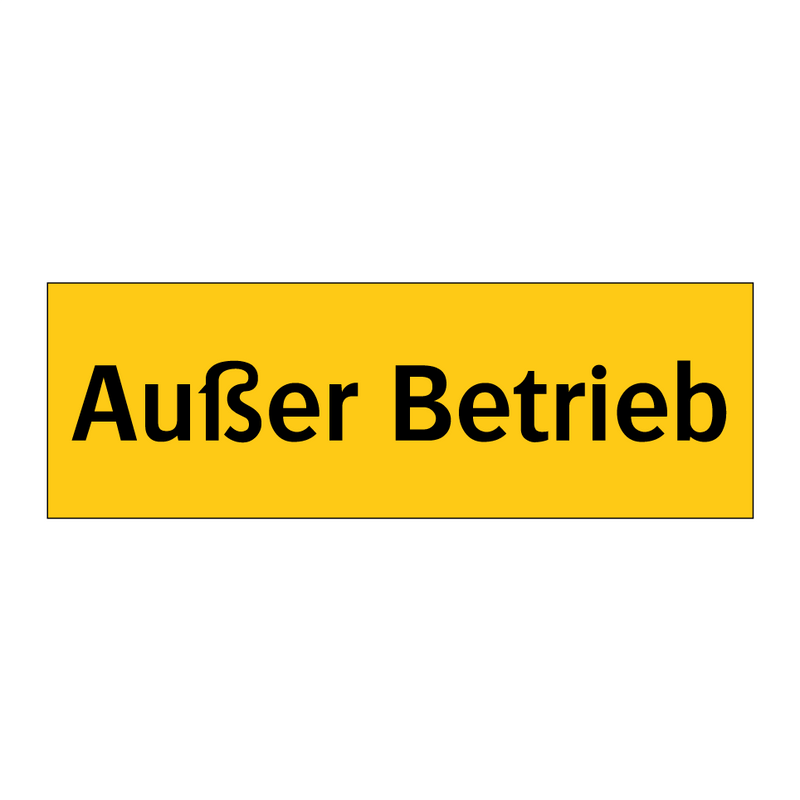 Außer Betrieb