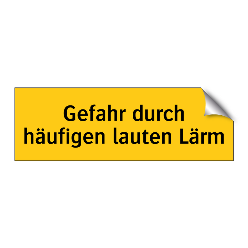 Gefahr durch häufigen lauten Lärm