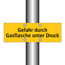 Gefahr durch Gasflasche unter Druck