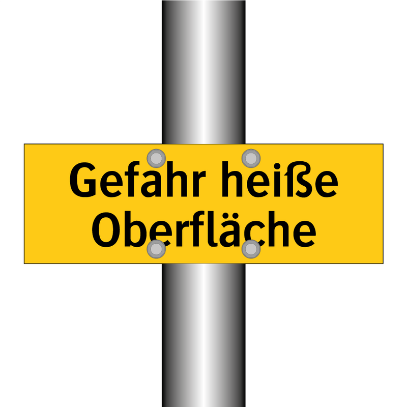Gefahr heiße Oberfläche