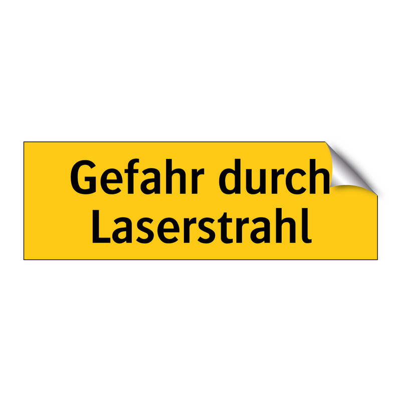 Gefahr durch Laserstrahl