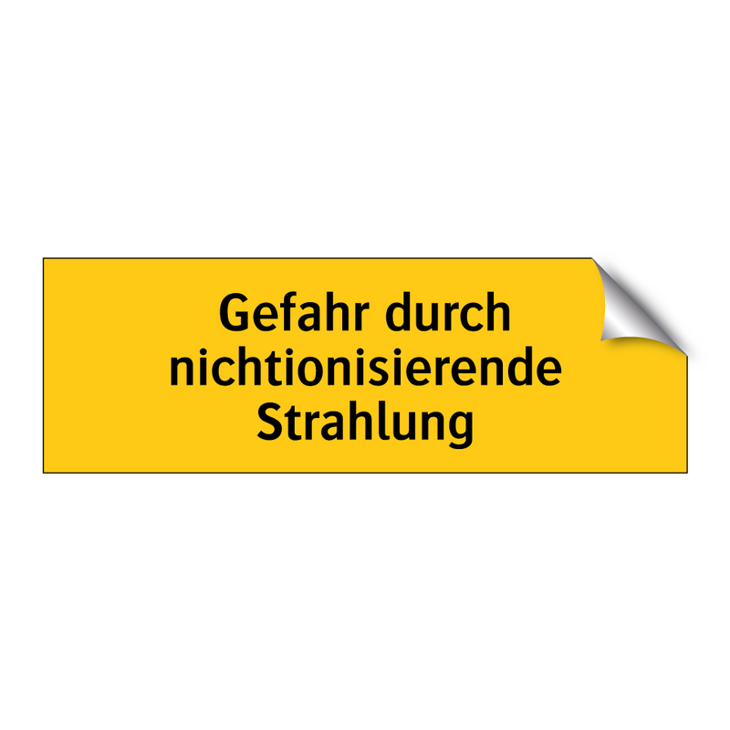Gefahr durch nichtionisierende Strahlung