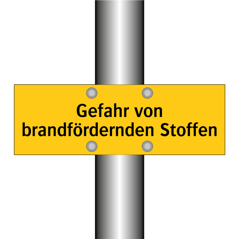 Gefahr von brandfördernden Stoffen