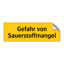 Gefahr von Sauerstoffmangel