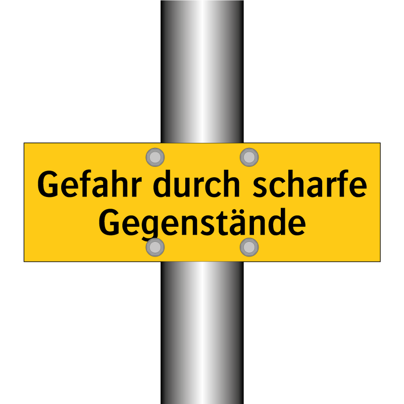 Gefahr durch scharfe Gegenstände