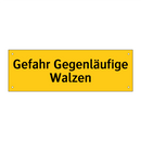Gefahr Gegenläufige Walzen