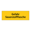 Gefahr Sauerstoffflasche