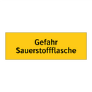 Gefahr Sauerstoffflasche