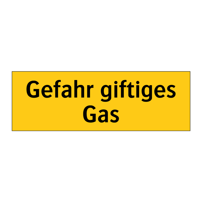 Gefahr giftiges Gas