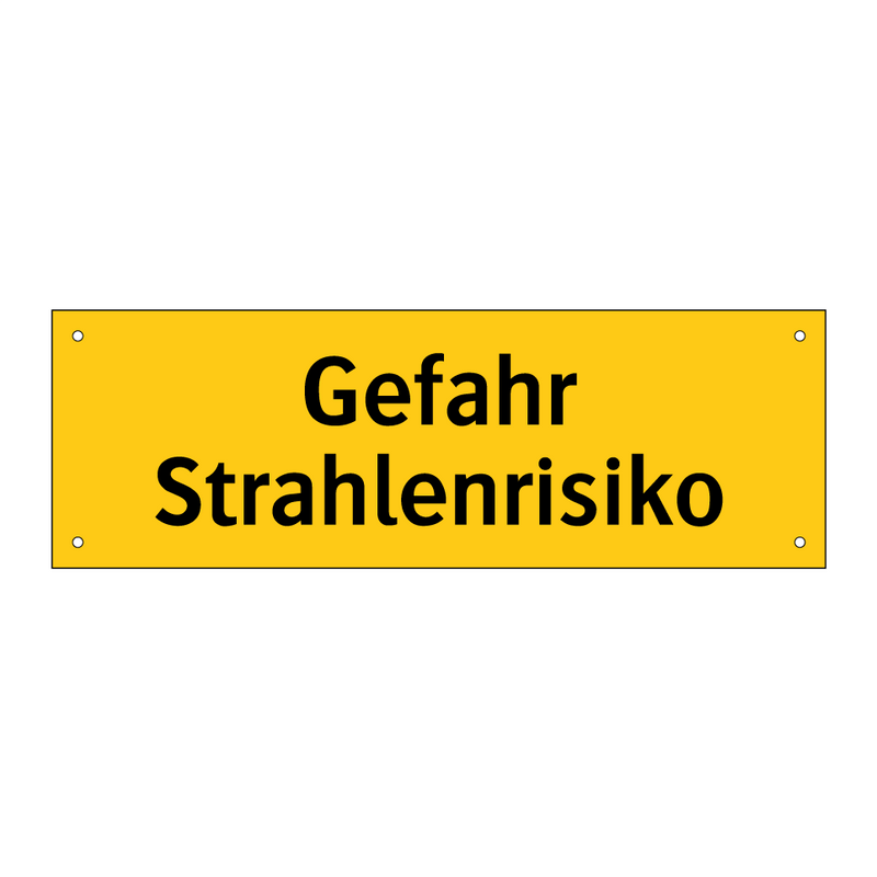 Gefahr Strahlenrisiko