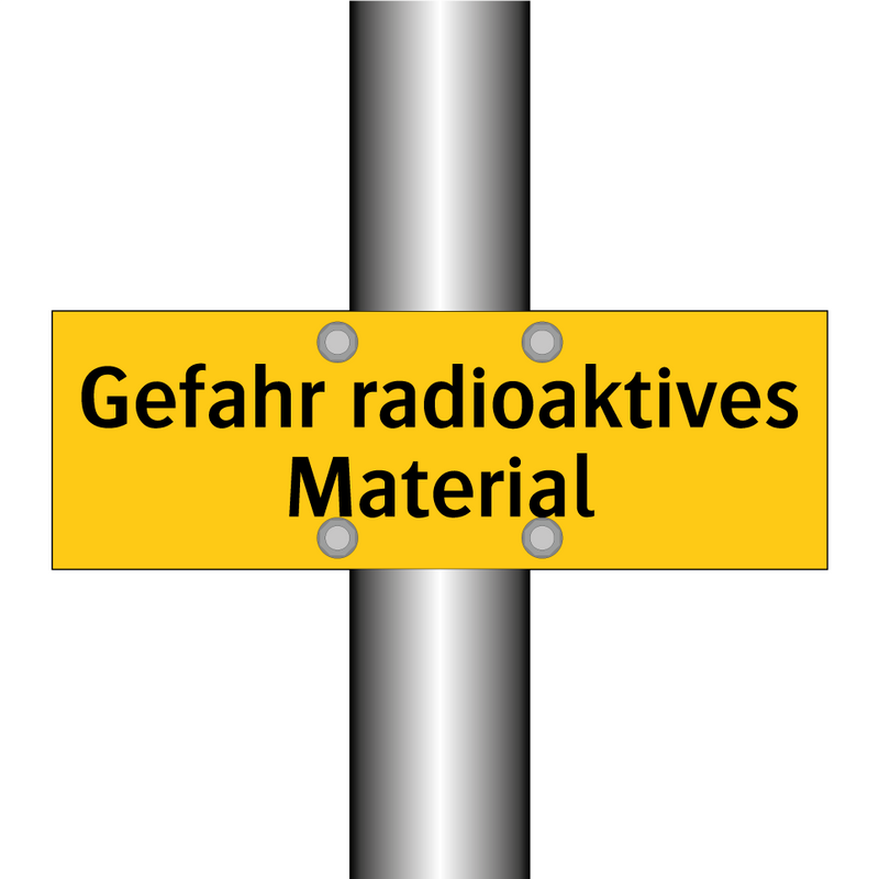 Gefahr radioaktives Material