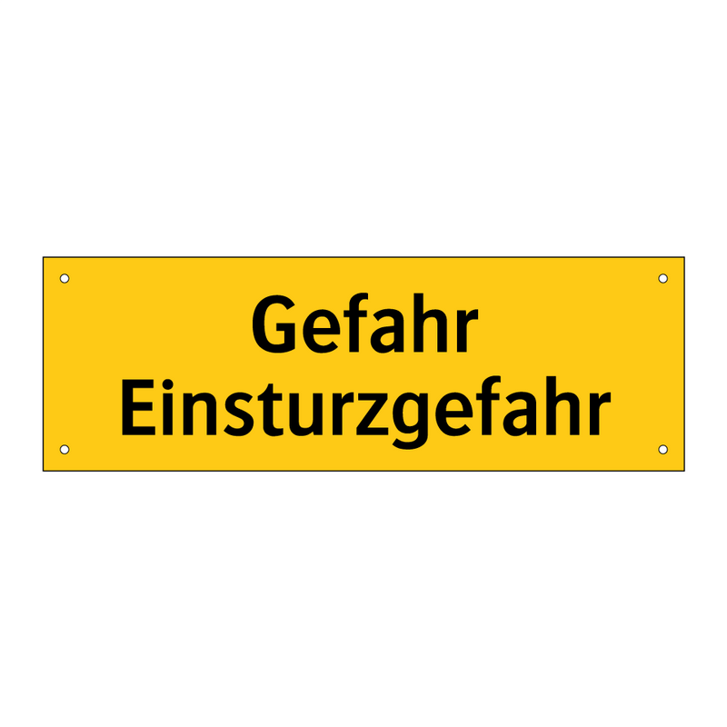 Gefahr Einsturzgefahr