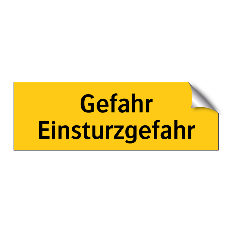 Gefahr Einsturzgefahr