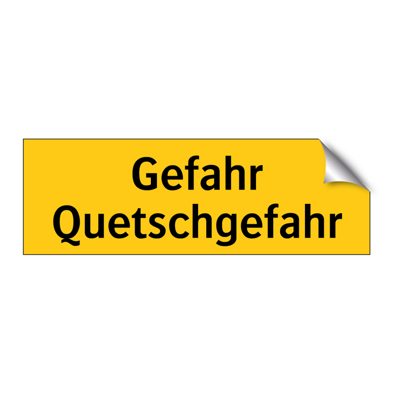 Gefahr Quetschgefahr