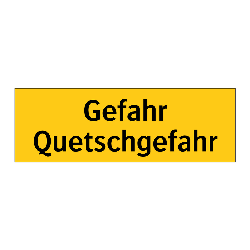 Gefahr Quetschgefahr