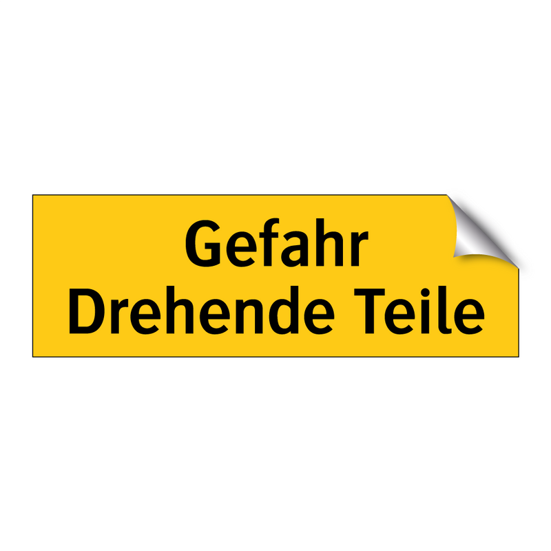 Gefahr Drehende Teile