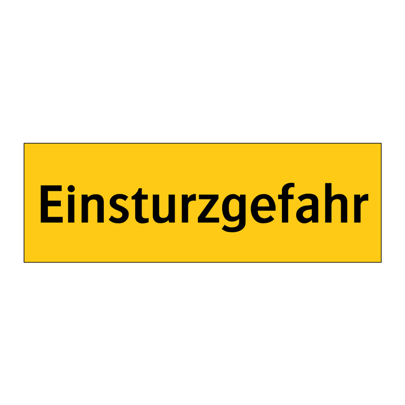 Einsturzgefahr