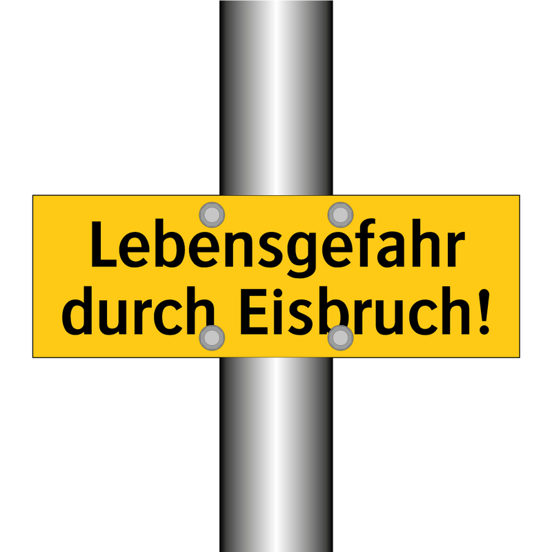 Lebensgefahr durch Eisbruch!