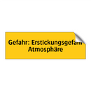 Gefahr: Erstickungsgefahr Atmosphäre