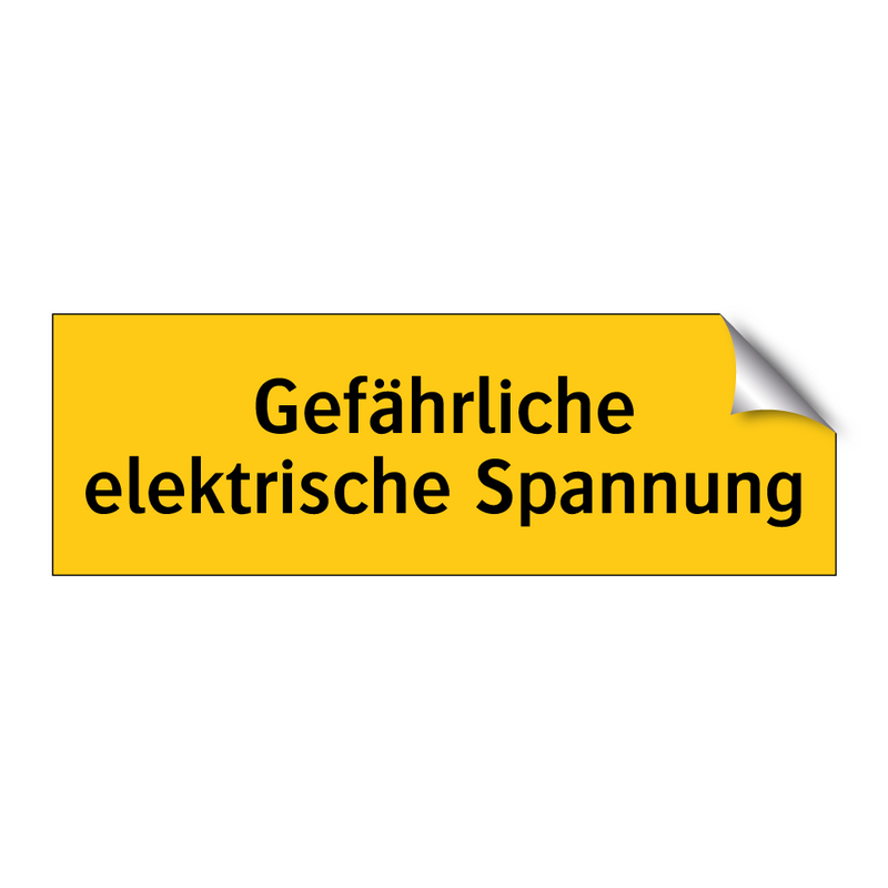 Gefährliche elektrische Spannung