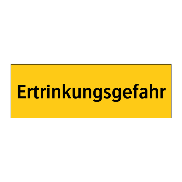 Ertrinkungsgefahr