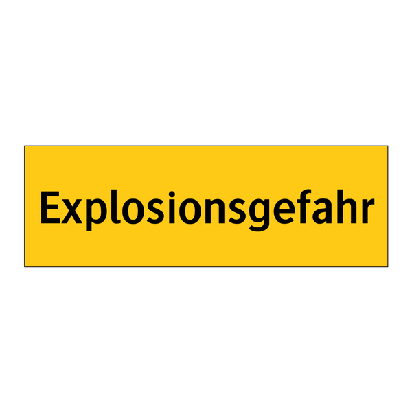 Explosionsgefahr