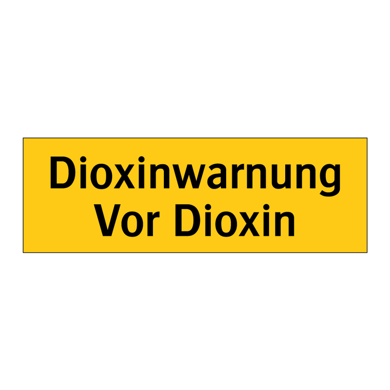 Dioxinwarnung Vor Dioxin
