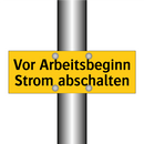Vor Arbeitsbeginn Strom abschalten