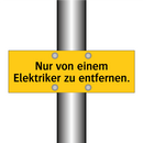 Nur von einem Elektriker zu entfernen.