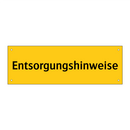 Entsorgungshinweise