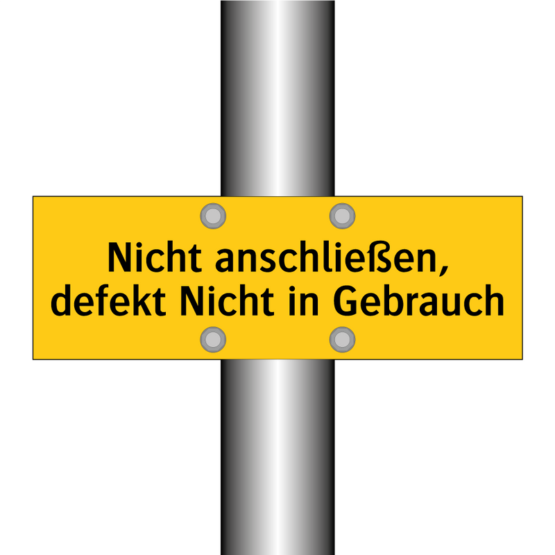 Nicht anschließen, defekt Nicht in Gebrauch